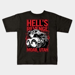 Hell's Revenge Moab Utah Off Road 4x4 Adventure Kids T-Shirt